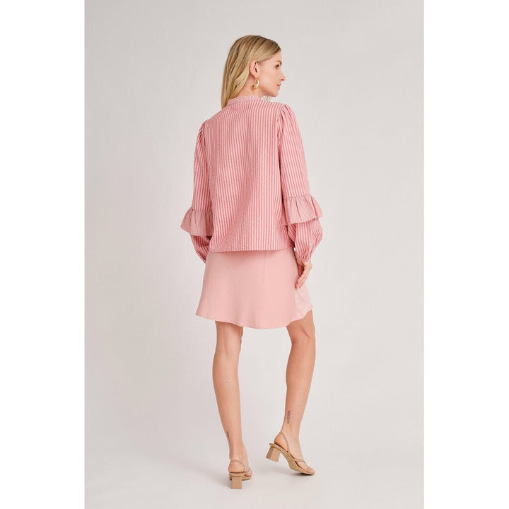 Karin Blouse Rose/Red | Skjorter og bluser | Smuk - Dameklær på nett