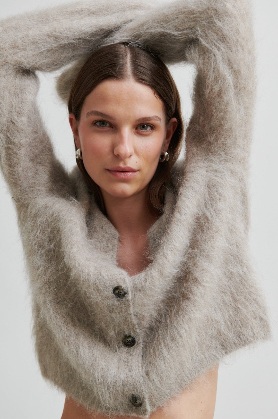 Karla Knit Cardigan Pumice Stone | Genser | Smuk - Dameklær på nett