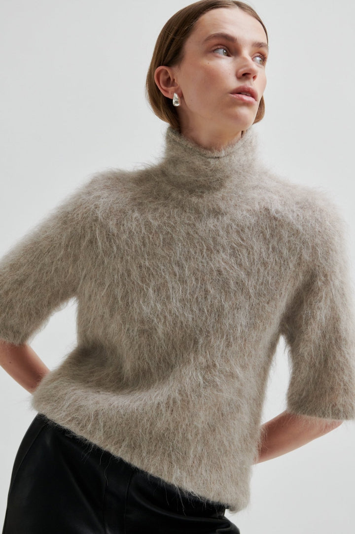 Karla Knit Ss Pumice Stone | Genser | Smuk - Dameklær på nett