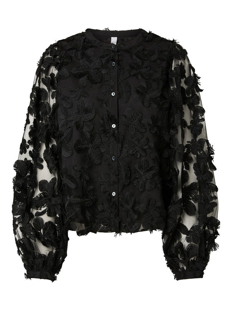 Karly Ls Shirt Black | Skjorter og bluser | Smuk