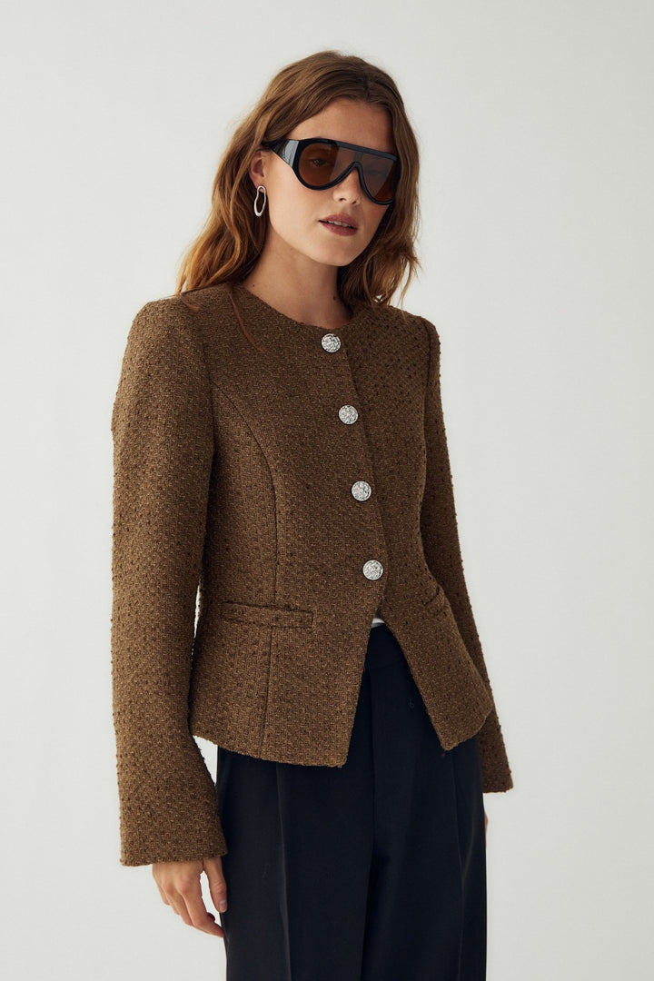 Kasaundra Ls Blazer Breen | Blazer | Smuk