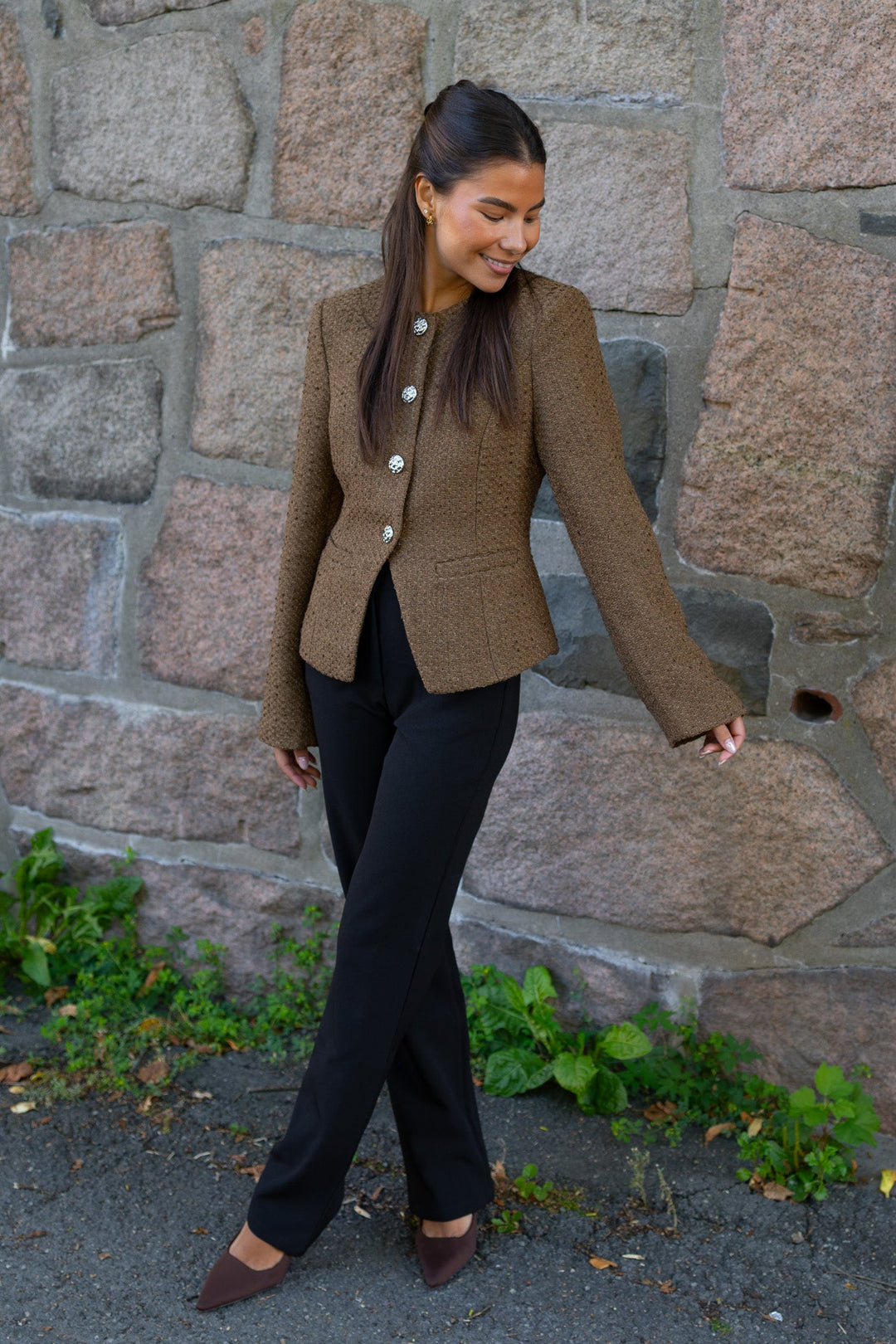 Kasaundra Ls Blazer Breen | Blazer | Smuk