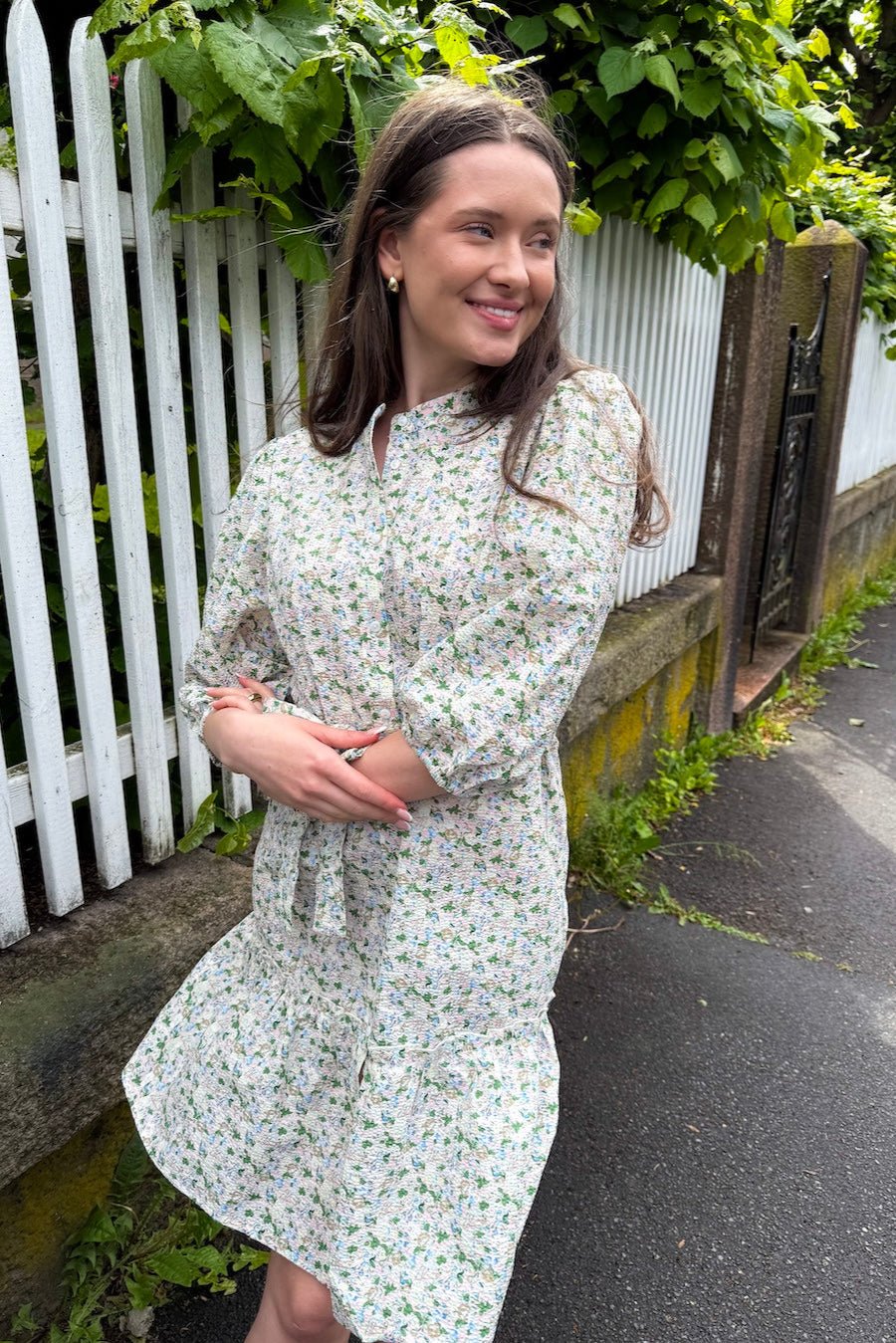 Kate Dress Rose/Blue