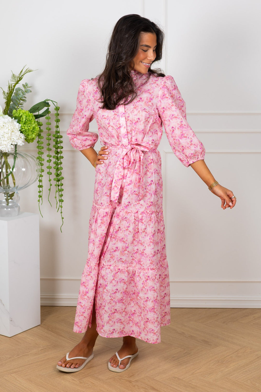 Kate Long Dress Rose/Hot Pink | Kjoler | Smuk