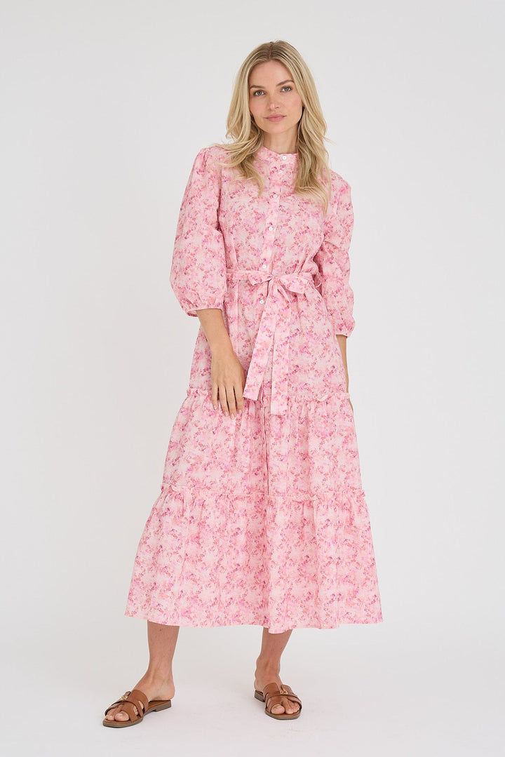 Kate Long Dress Rose/Hot Pink | Kjoler | Smuk