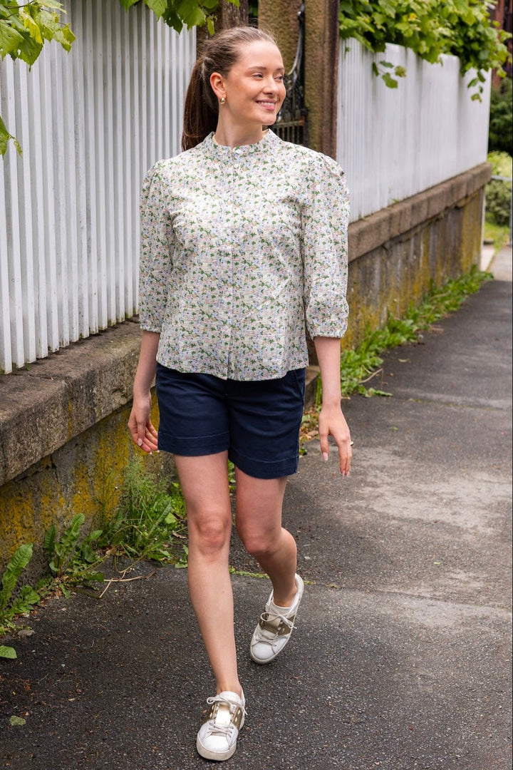 Kate Shirt Rose/Blue | Skjorter og bluser | Smuk - Dameklær på nett