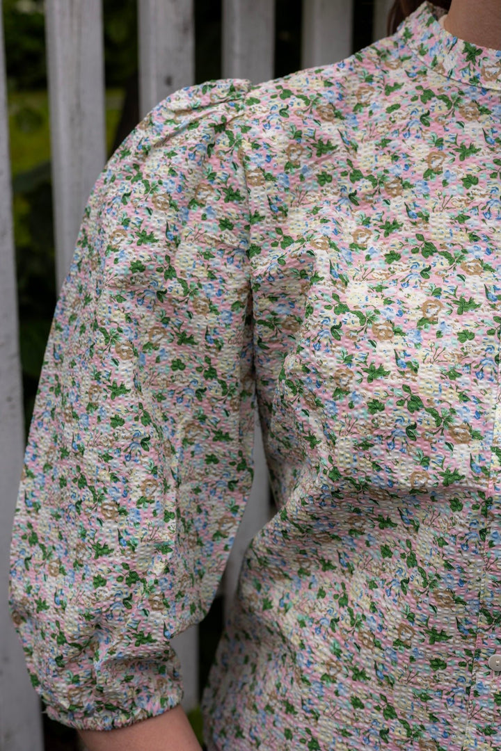 Kate Shirt Rose/Blue | Skjorter og bluser | Smuk - Dameklær på nett