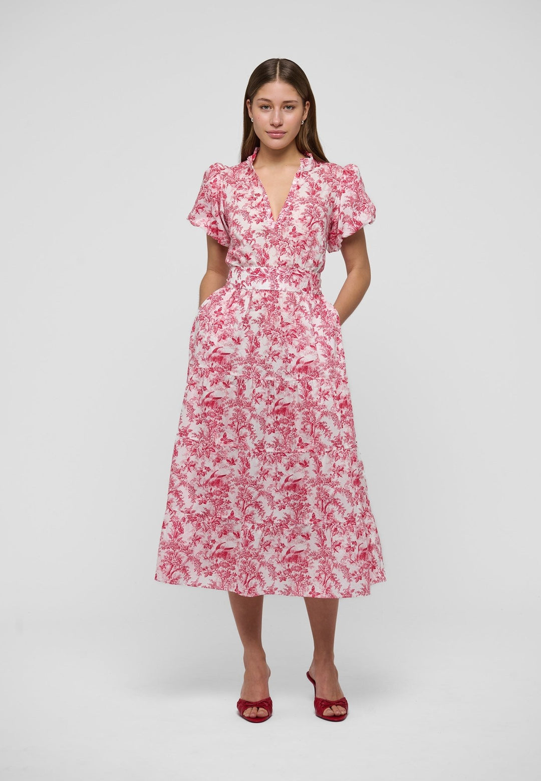 Katinkadea Ns Dress Imperial Garden Red | Kjoler | Smuk