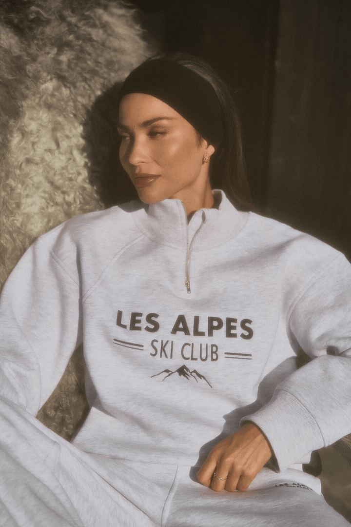 Katja Ski Club Sweater Lt Grey Mélange | Genser | Smuk - Dameklær på nett
