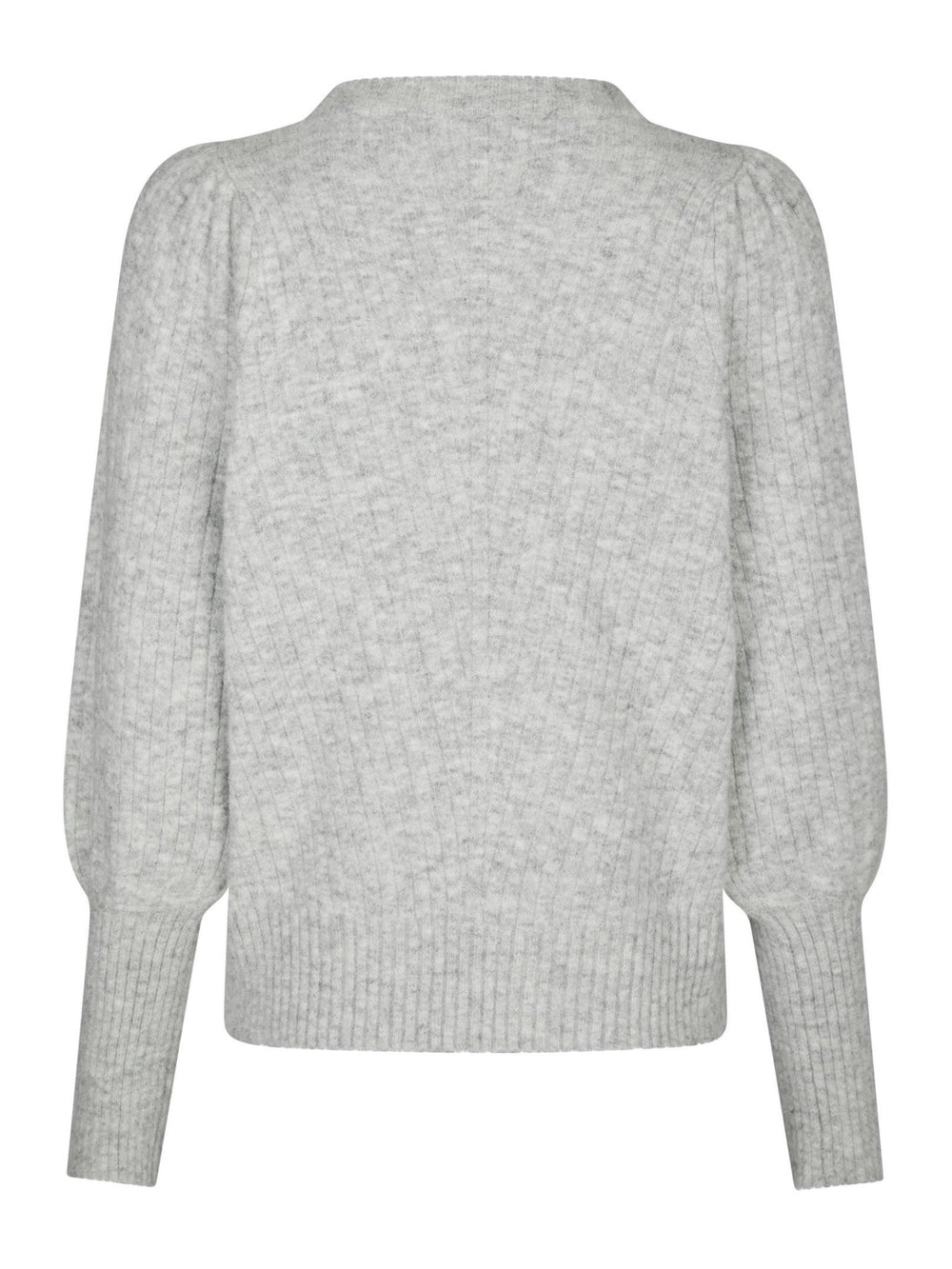Kelsey Knit Blouse Light Grey Melange | Genser | Smuk - Dameklær på nett