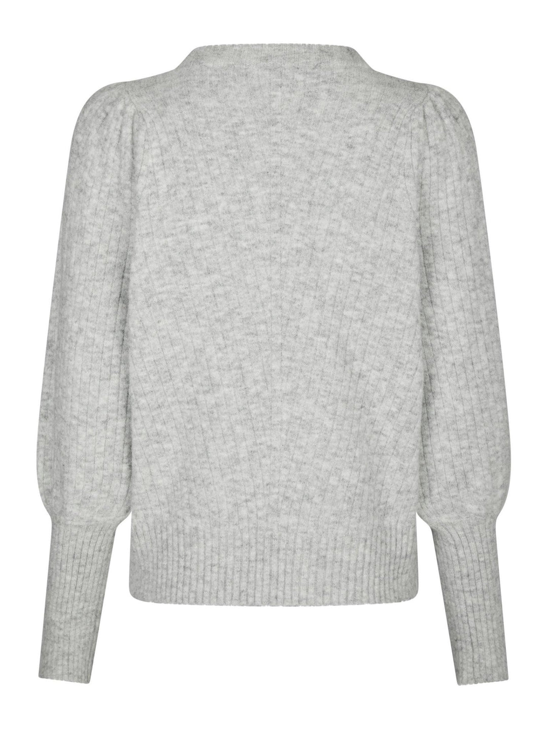 Kelsey Knit Blouse Light Grey Melange | Genser | Smuk - Dameklær på nett