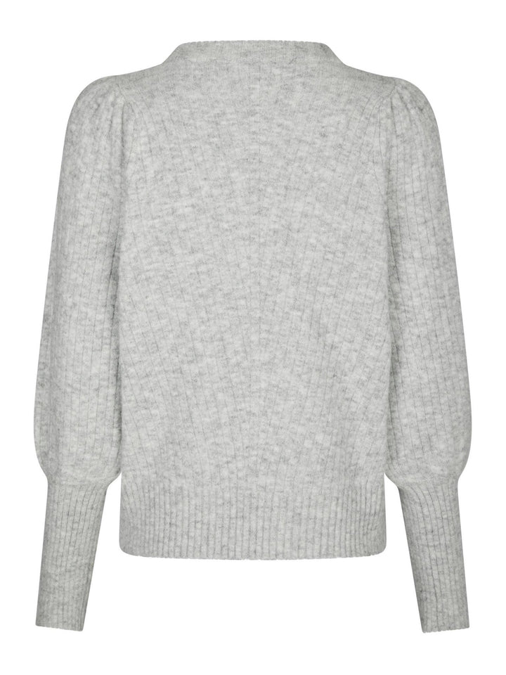 Kelsey Knit Blouse Light Grey Melange | Genser | Smuk - Dameklær på nett