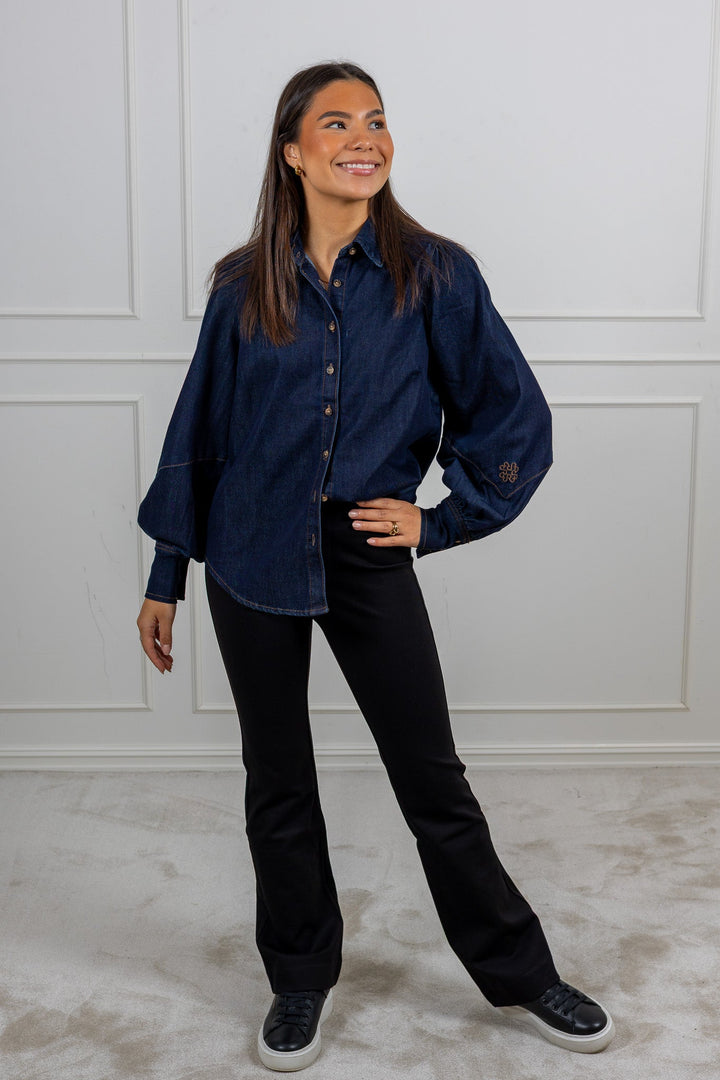 Kennedy Shirt Indigo | Skjorter og bluser | Smuk - Dameklær på nett