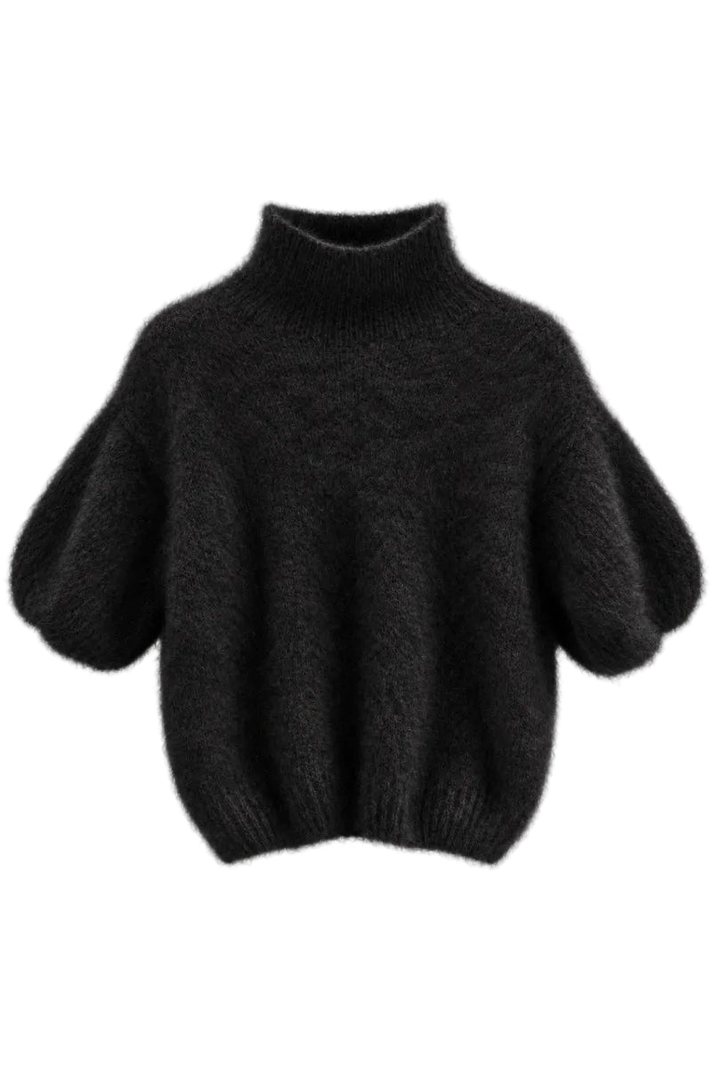 Kid Mohaire Turtleneck Polo Black | Genser | Smuk