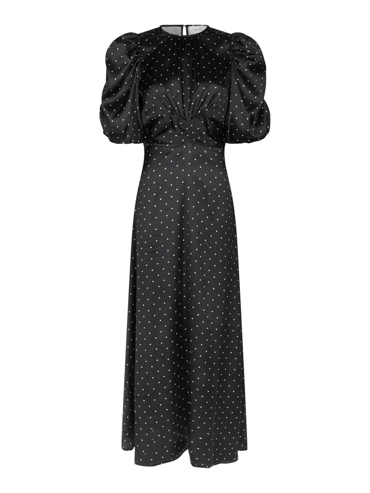 Kikka Dot Dress Black | Kjoler | Smuk - Dameklær på nett