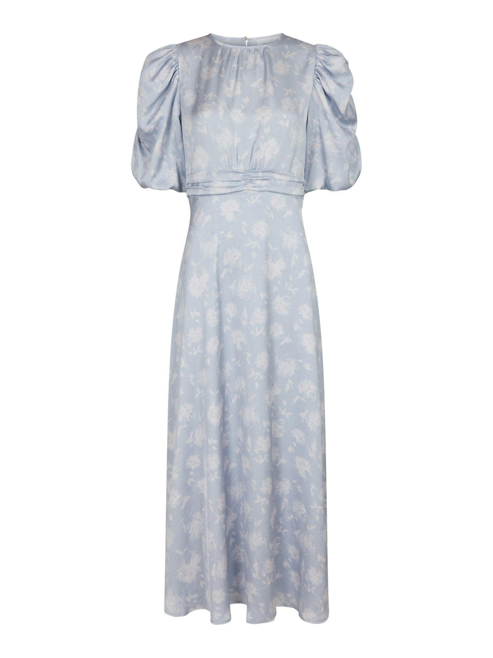Kikka Faded Flower Dress Light Blue | Kjoler | Smuk