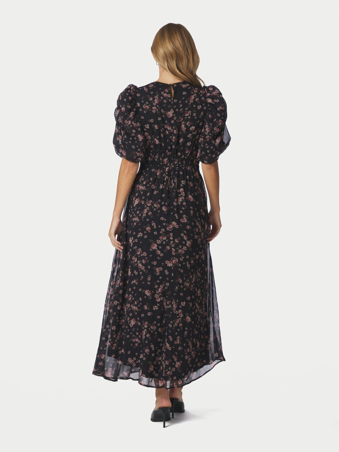 Kikka Mini Flower Dress Black | Kjoler | Smuk