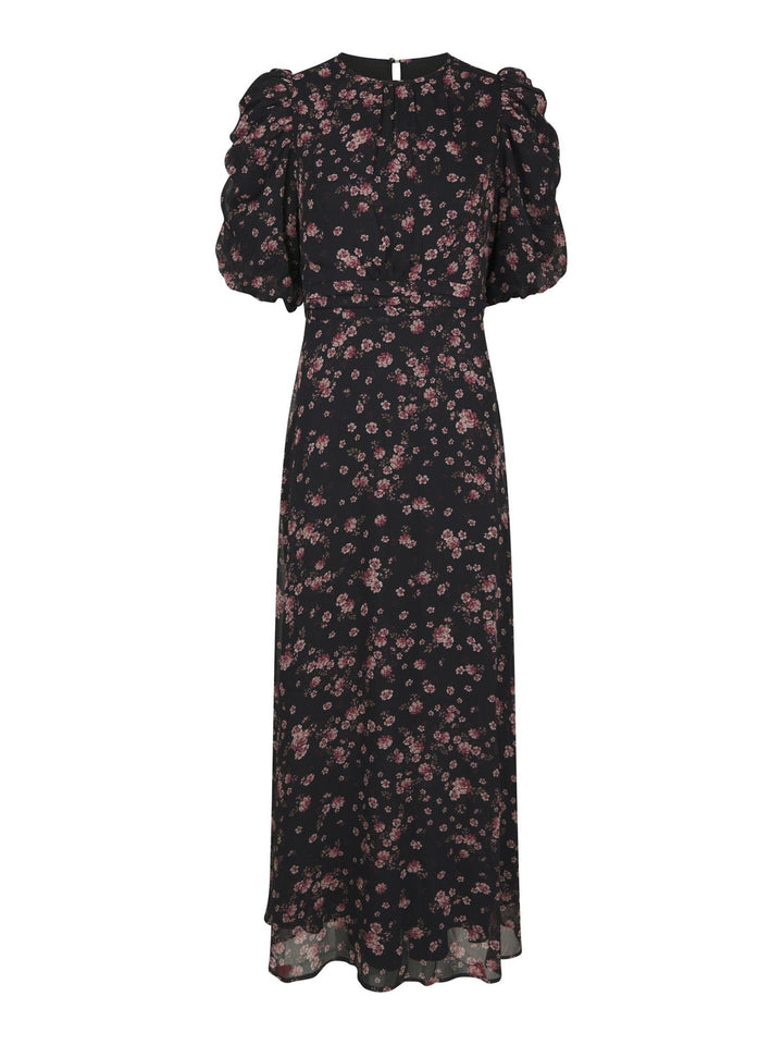 Kikka Mini Flower Dress Black | Kjoler | Smuk