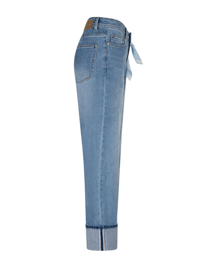 Kim High Jeans Hem & Scarf Stoneused | Bukser | Smuk