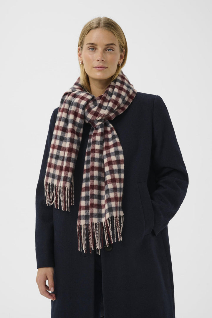 Kitha Scarf Tawny Port Check | Accessories | Smuk - Dameklær på nett