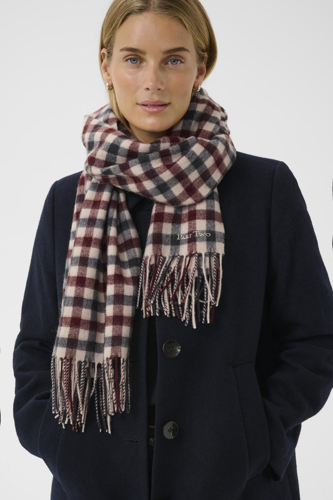 Kitha Scarf Tawny Port Check | Accessories | Smuk - Dameklær på nett