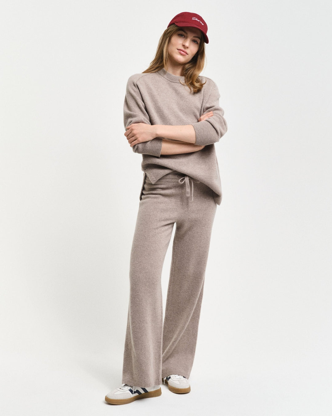 Knitted Wool Pants Warm Grey | Bukser | Smuk - Dameklær på nett