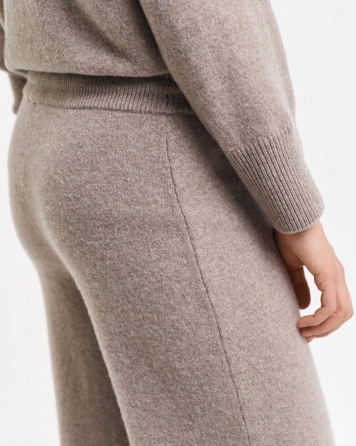 Knitted Wool Pants Warm Grey | Bukser | Smuk - Dameklær på nett