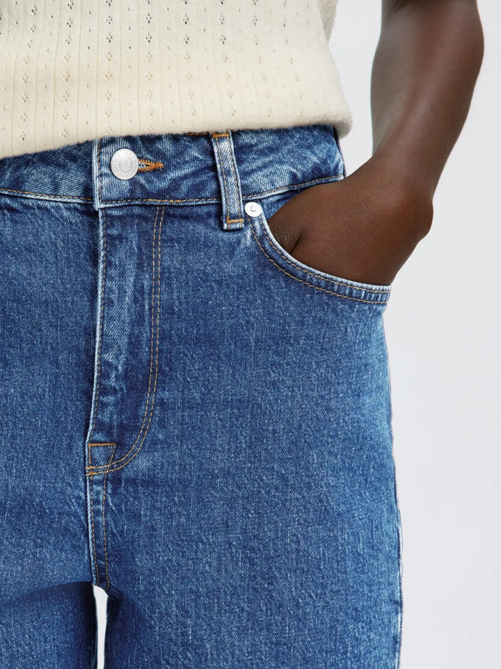 Krista Hw Midlue Denim Shorts Medium Blue Denim | Shorts | Smuk