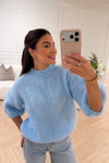 L Essentiel Kid Mohair Sweater Light Blue