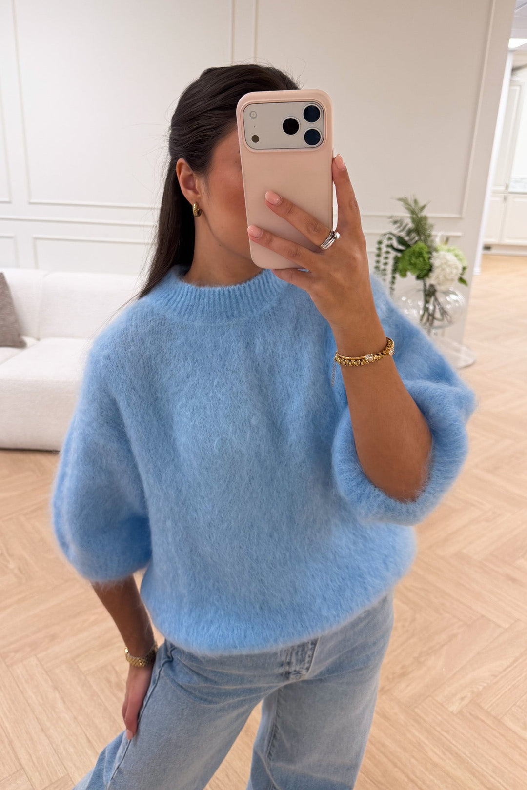 L Essentiel Kid Mohair Sweater Light Blue | Genser | Smuk