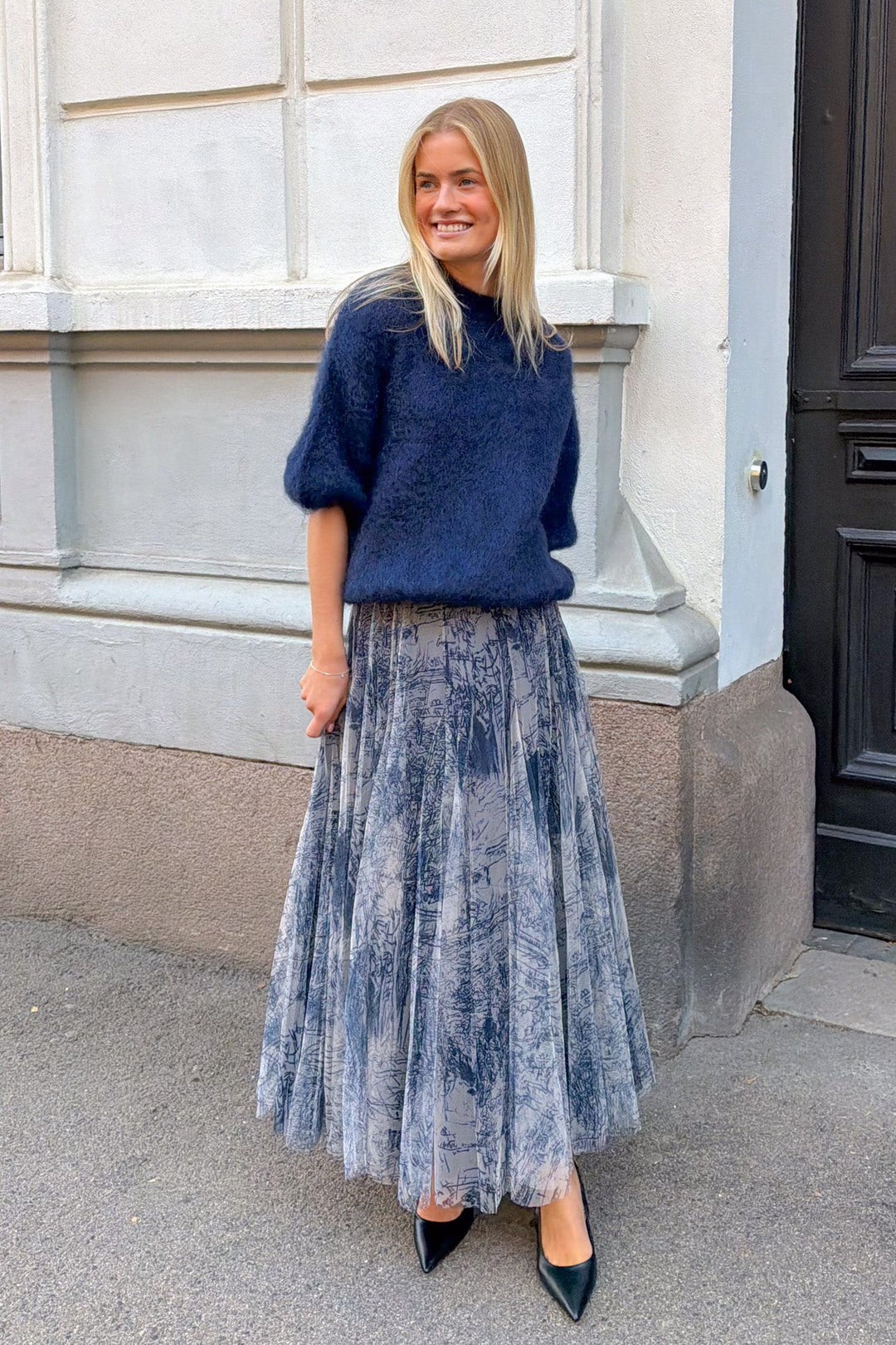 L Essentiel Kid Mohair Sweater Marine | Genser | Smuk