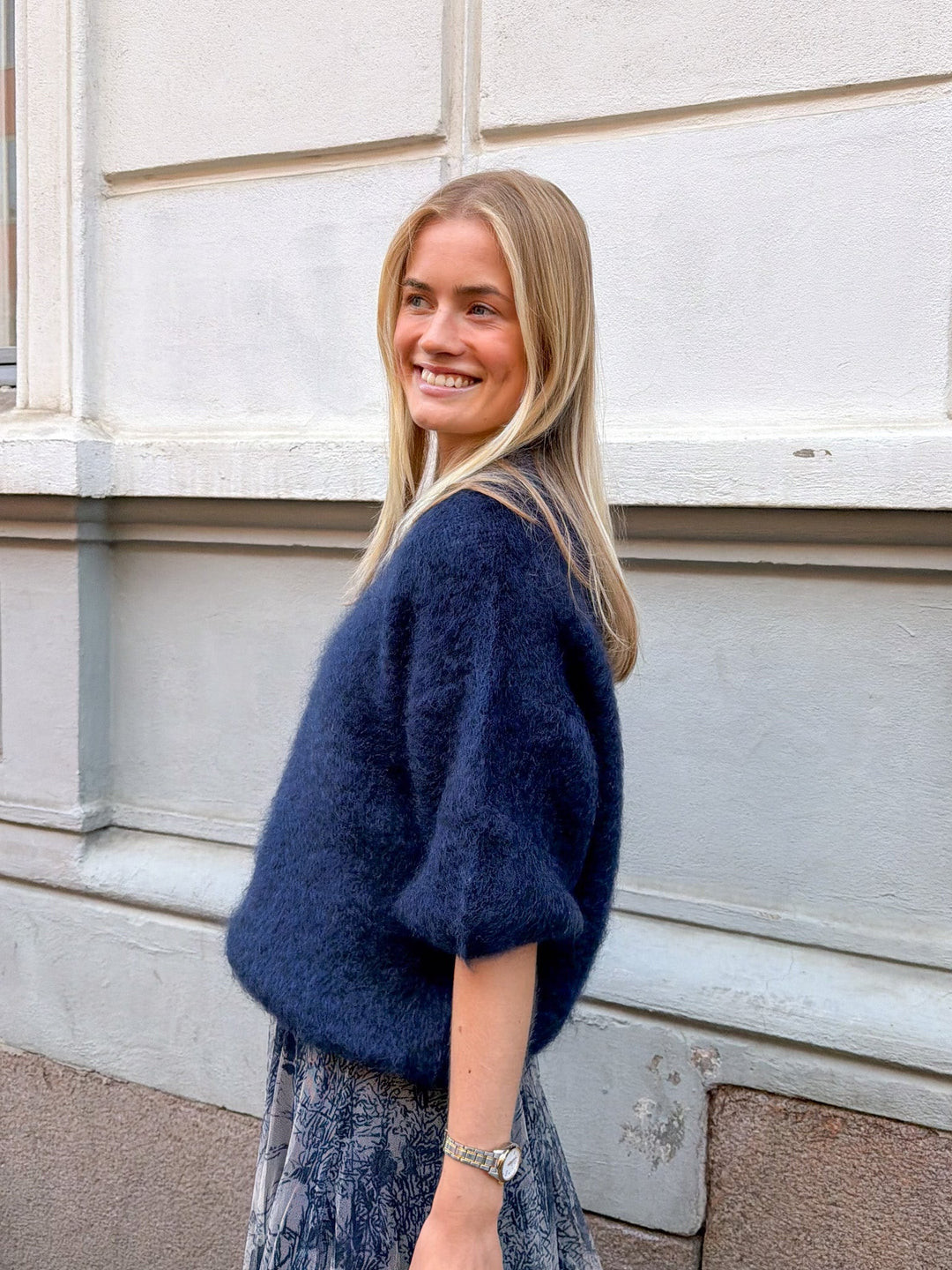 L Essentiel Kid Mohair Sweater Marine | Genser | Smuk