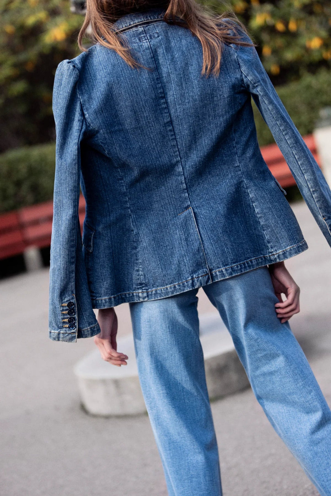 La Denim Blazer Denim Blue | Blazer | Smuk - Dameklær på nett