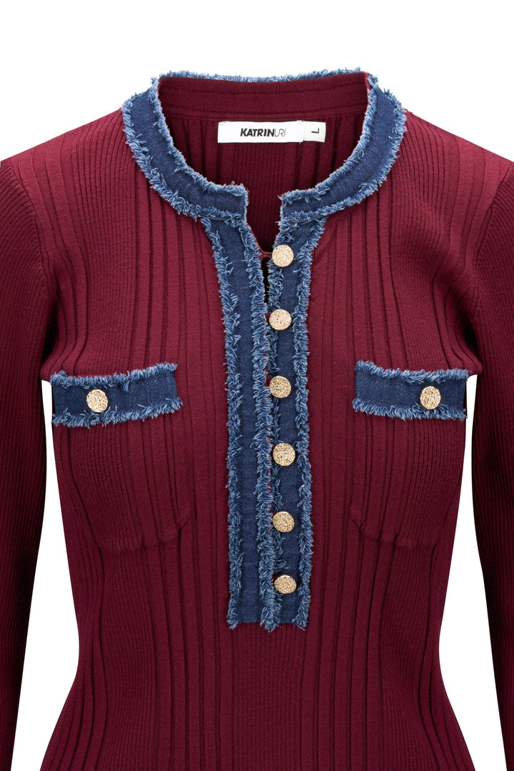 La Pullover Bordeaux | Genser | Smuk - Dameklær på nett