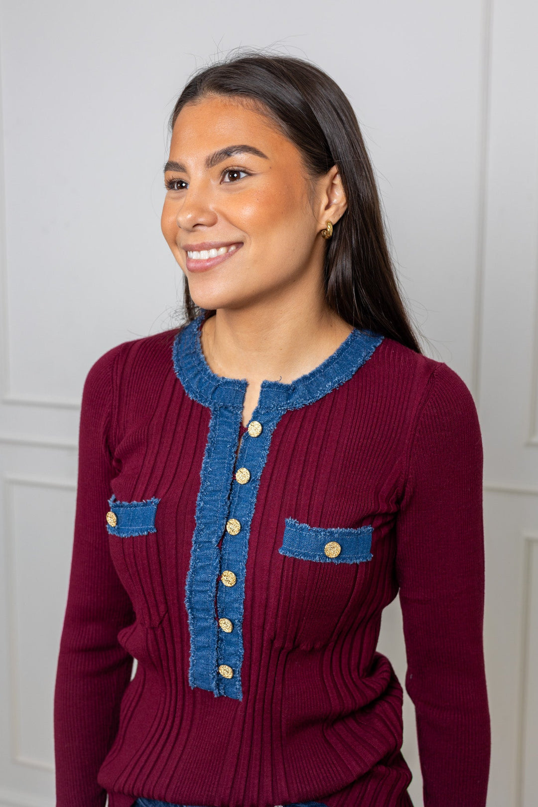 La Pullover Bordeaux | Genser | Smuk - Dameklær på nett