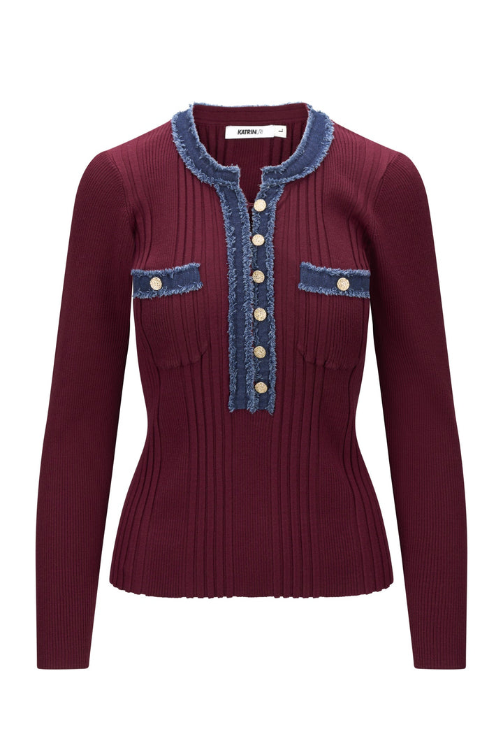 La Pullover Bordeaux | Genser | Smuk - Dameklær på nett