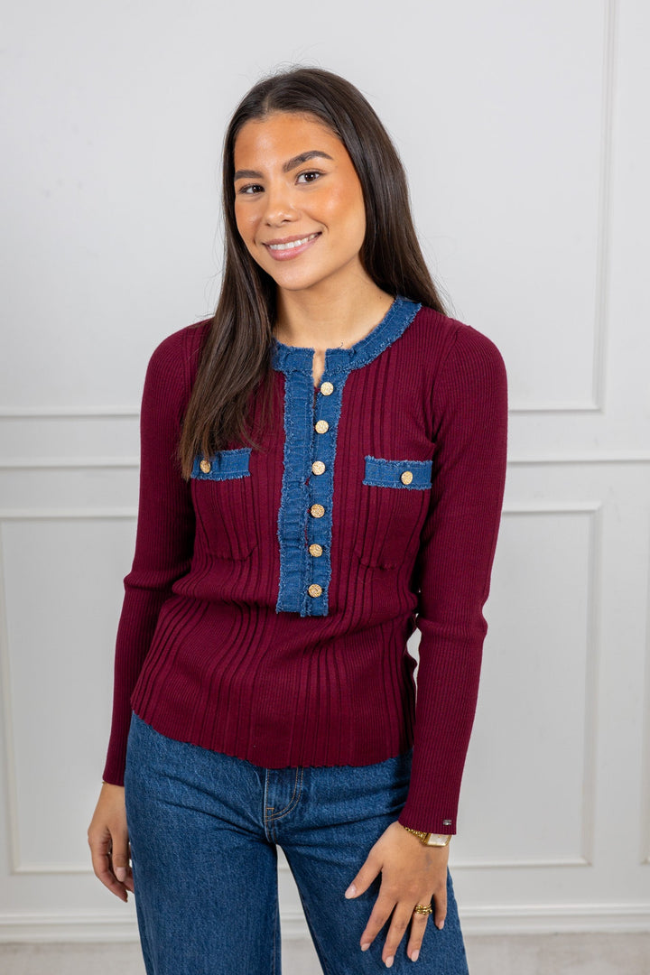 La Pullover Bordeaux | Genser | Smuk - Dameklær på nett