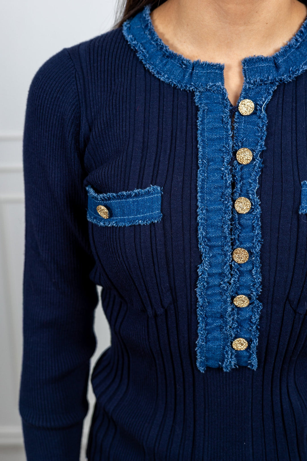 La Pullover Navy | Genser | Smuk - Dameklær på nett