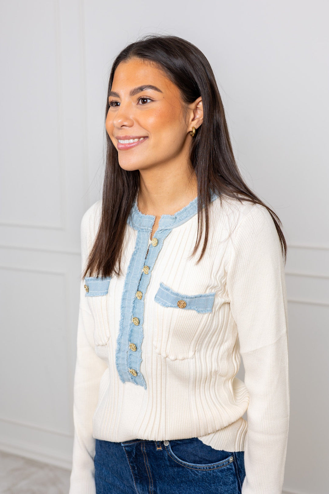 La Pullover White | Genser | Smuk - Dameklær på nett