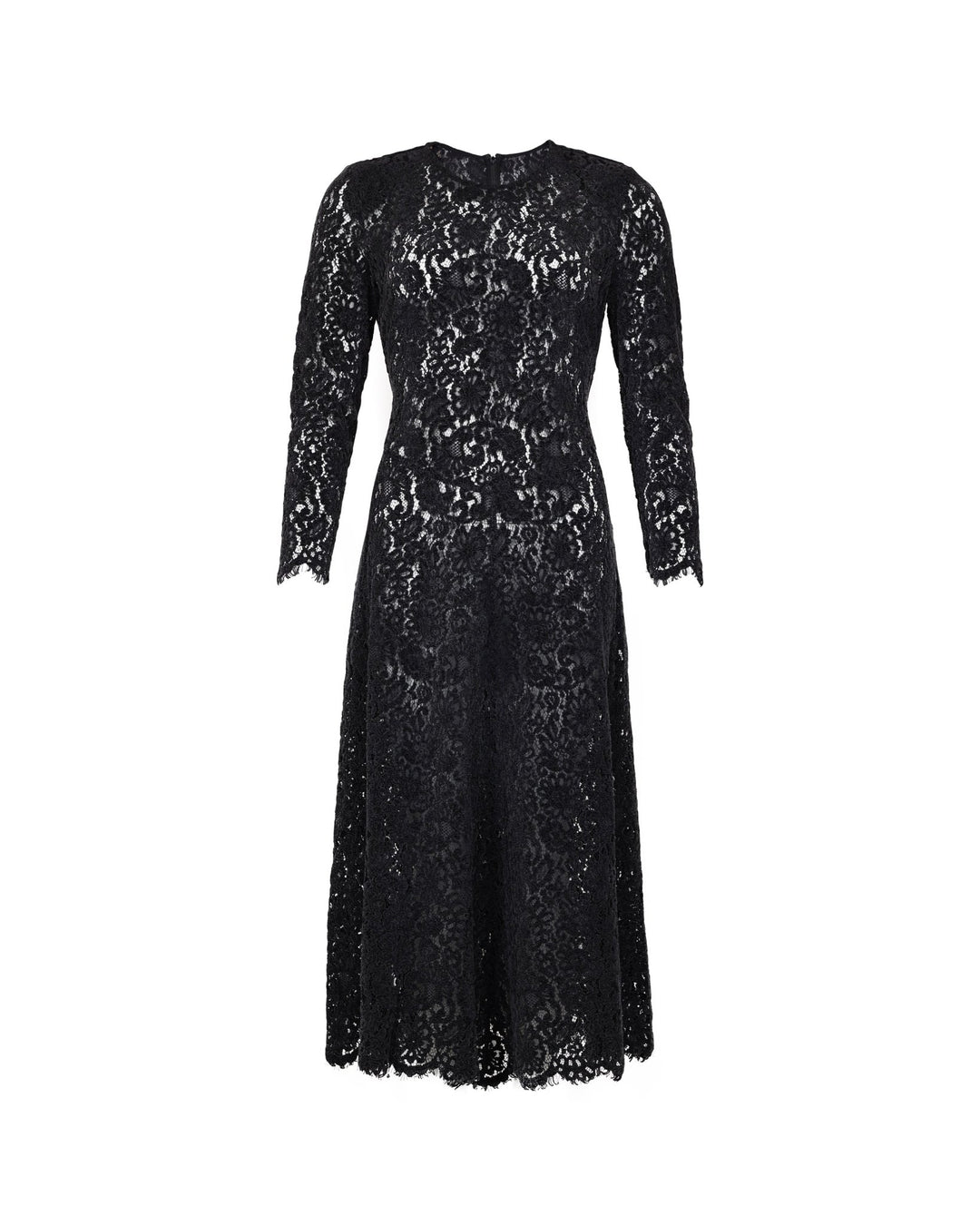 Lace Velvet Gown Black | Kjoler | Smuk