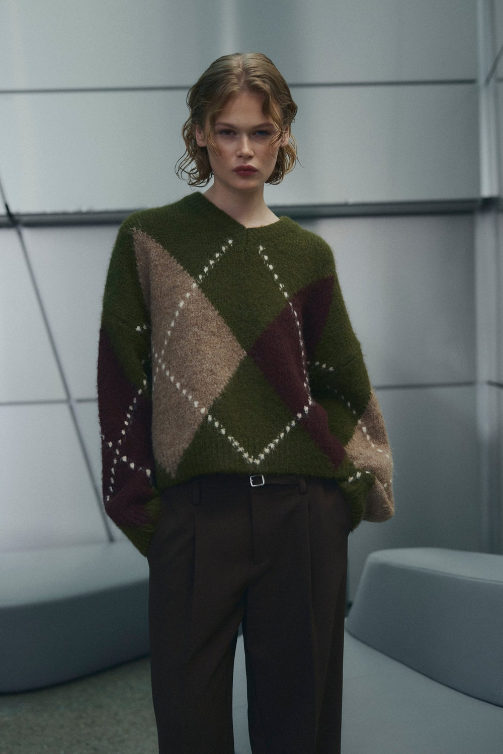 Lai Knit Avocado Green Mix | Genser | Smuk