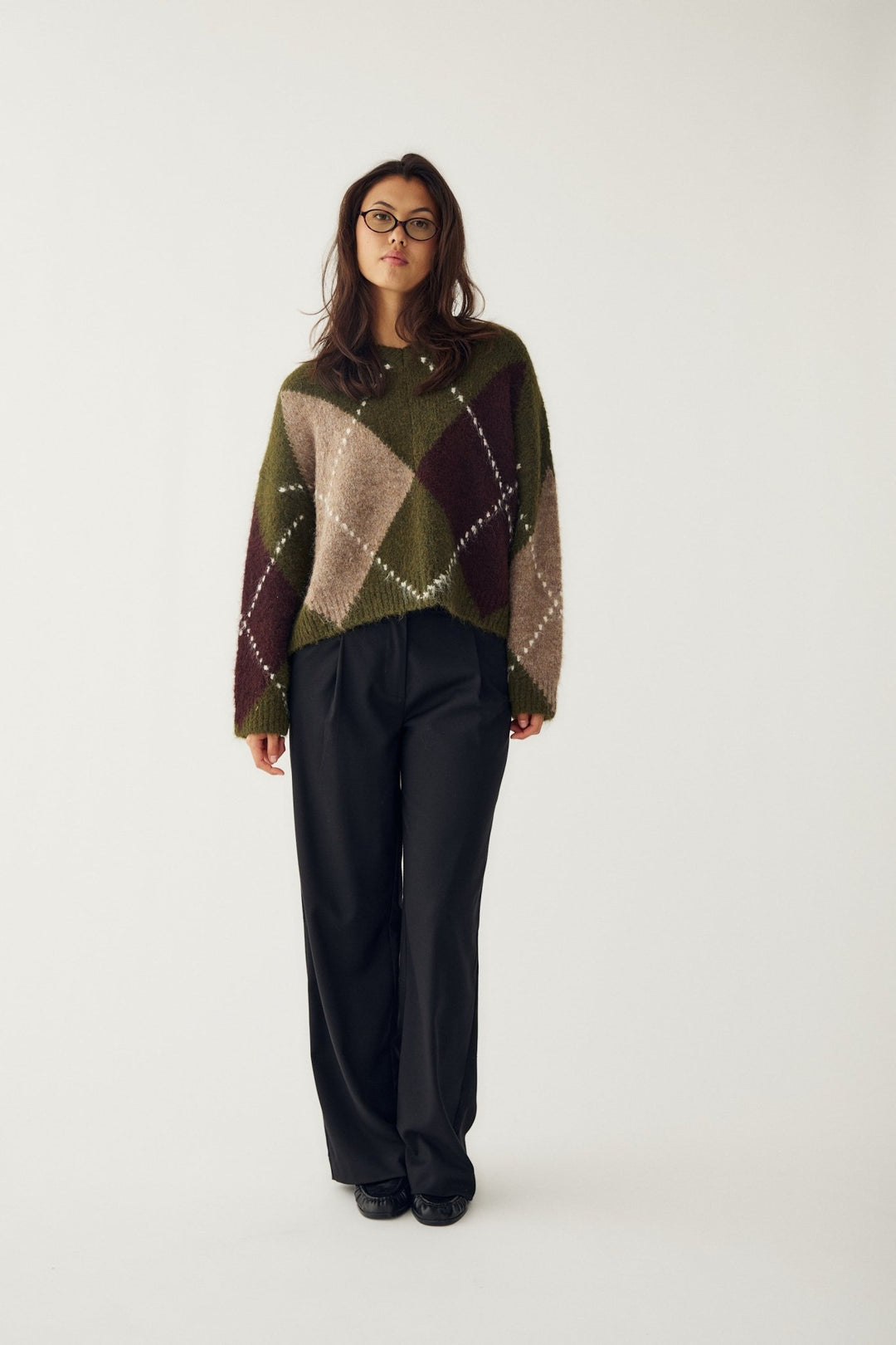 Lai Knit Avocado Green Mix | Genser | Smuk