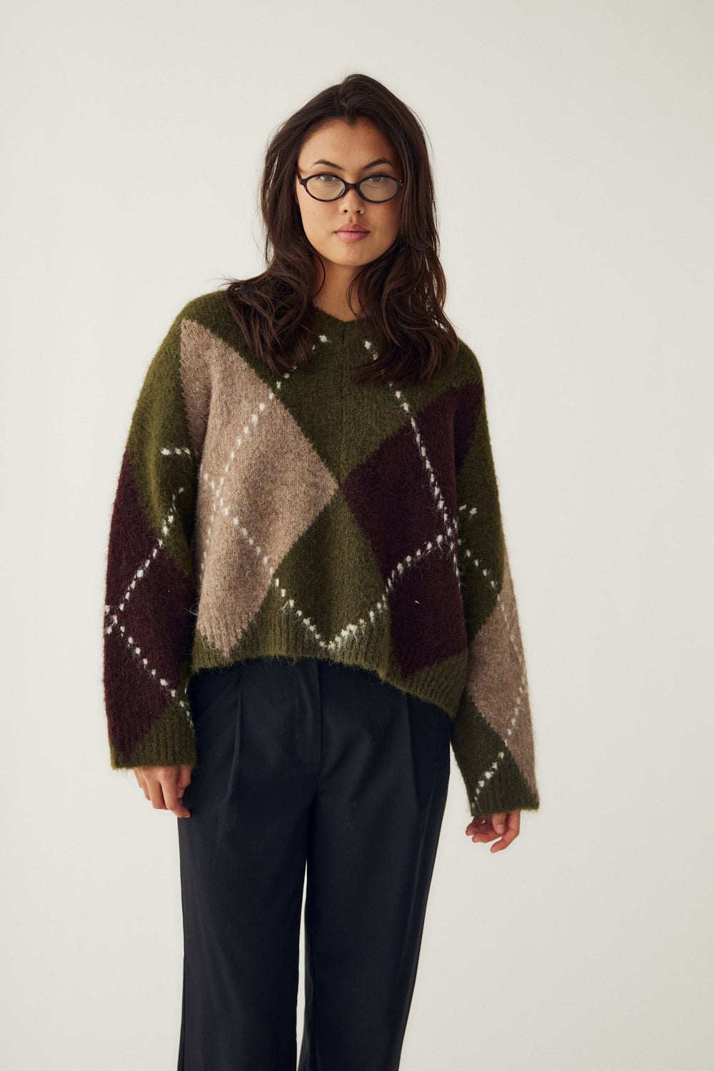 Lai Knit Avocado Green Mix | Genser | Smuk
