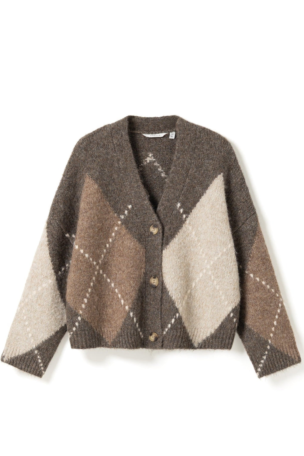 Laiana Knit Cardigan Ash Brown Mix | Genser | Smuk