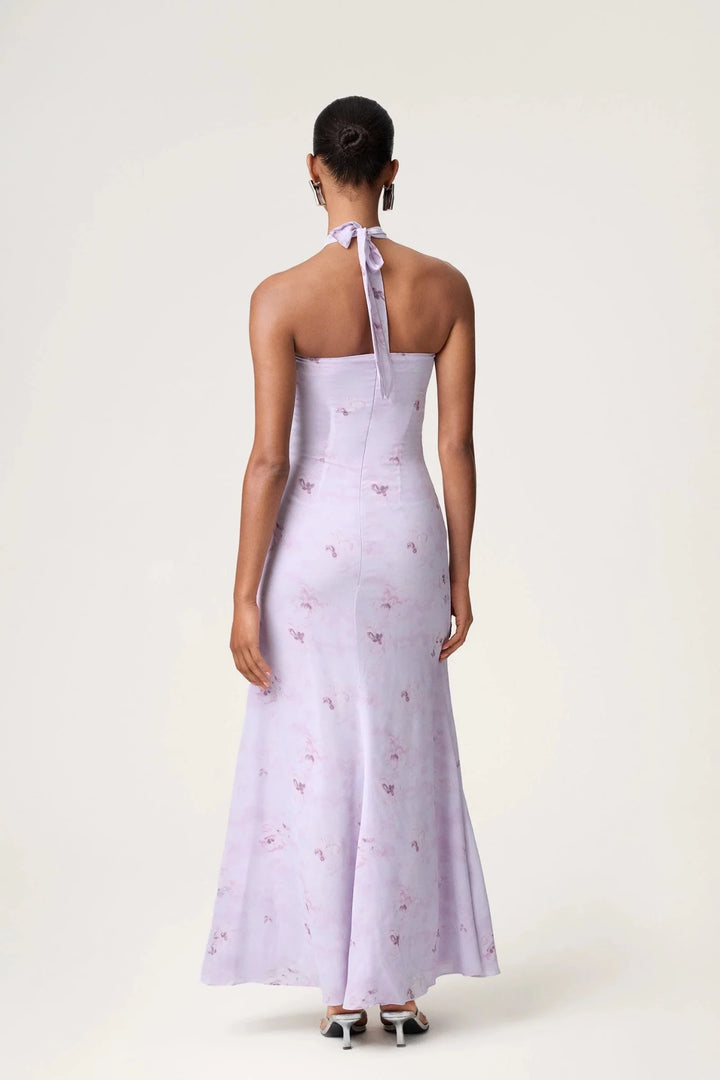Lamia Halterneck Dress Lavender | Kjoler | Smuk