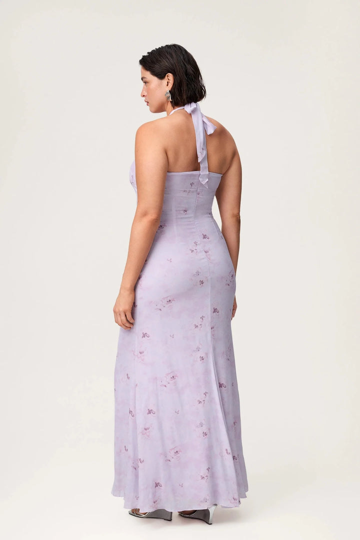 Lamia Halterneck Dress Lavender | Kjoler | Smuk