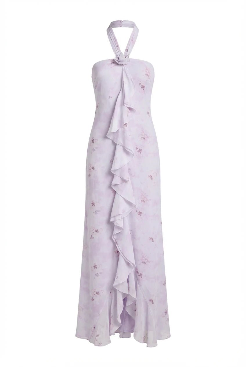 Lamia Halterneck Dress Lavender | Kjoler | Smuk