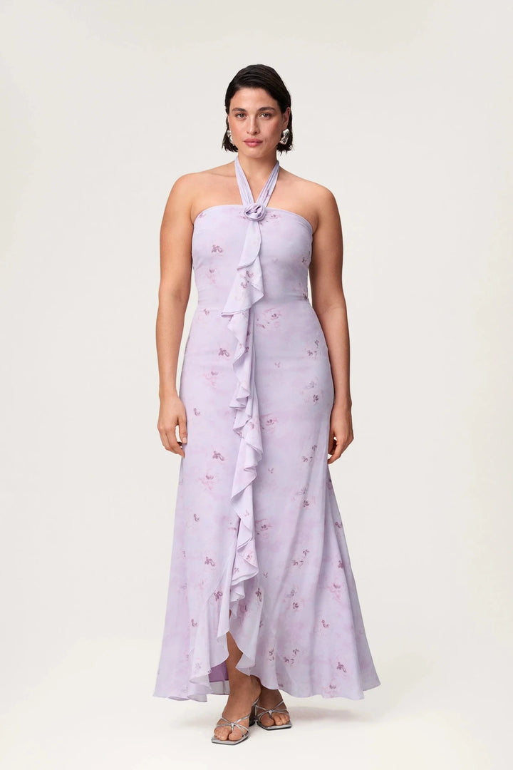 Lamia Halterneck Dress Lavender | Kjoler | Smuk