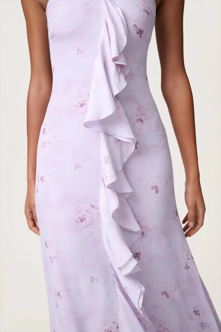 Lamia Halterneck Dress Lavender | Kjoler | Smuk