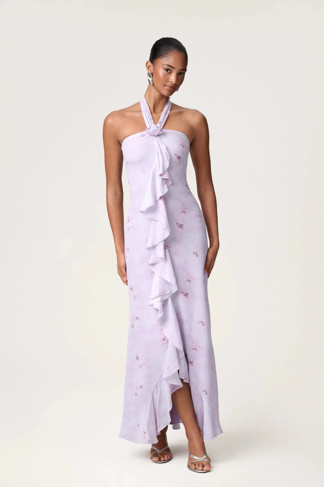 Lamia Halterneck Dress Lavender | Kjoler | Smuk